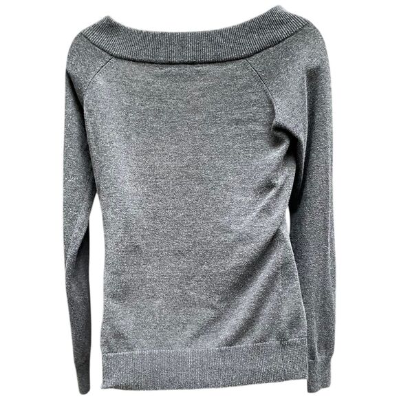 LAUREN Ralph Lauren Dark Gray Horsebit Buckle Boat Neck Sweater Size M Medium - Picture 8 of 13